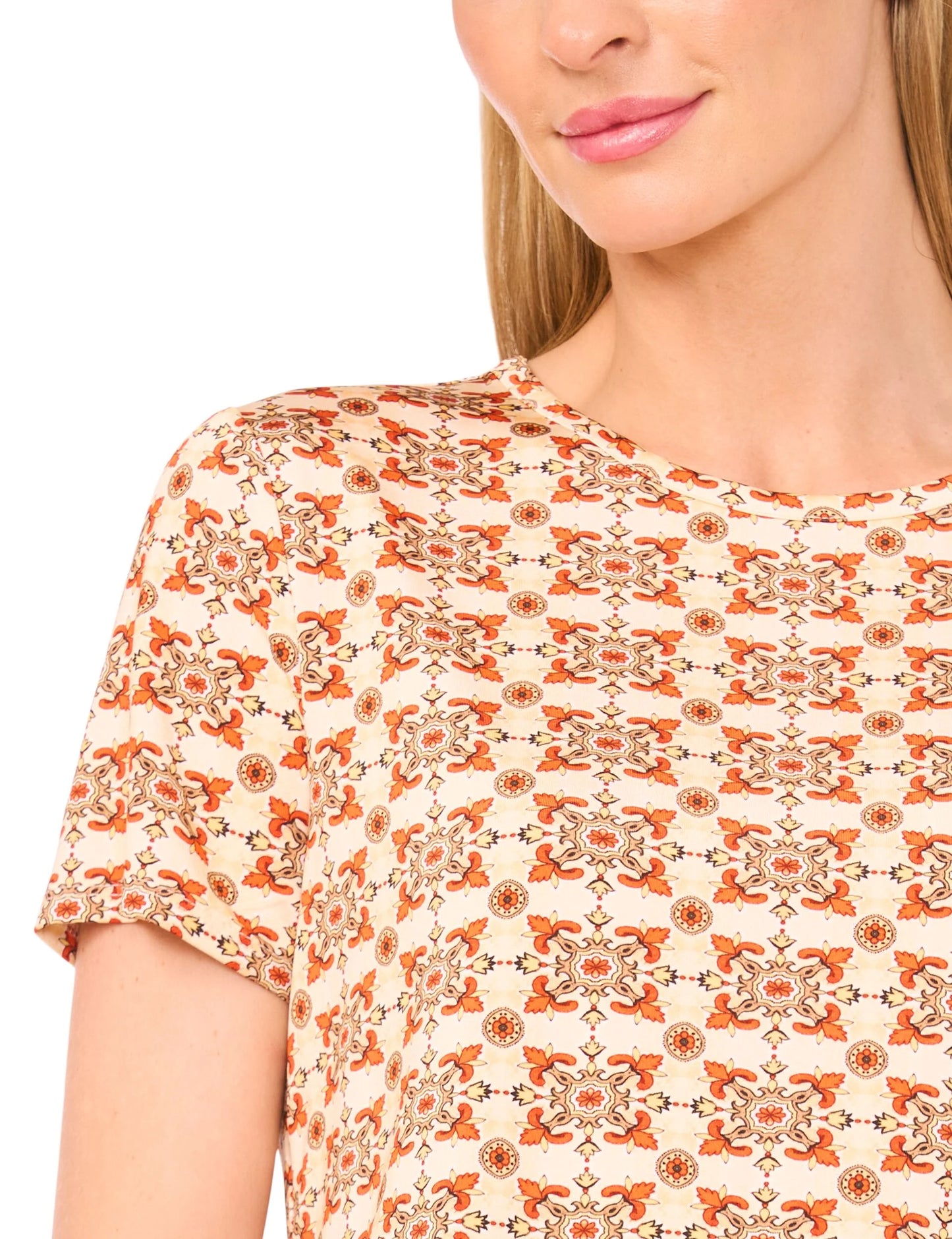 PRINTED T-SHIRT | SPICY ORANGE