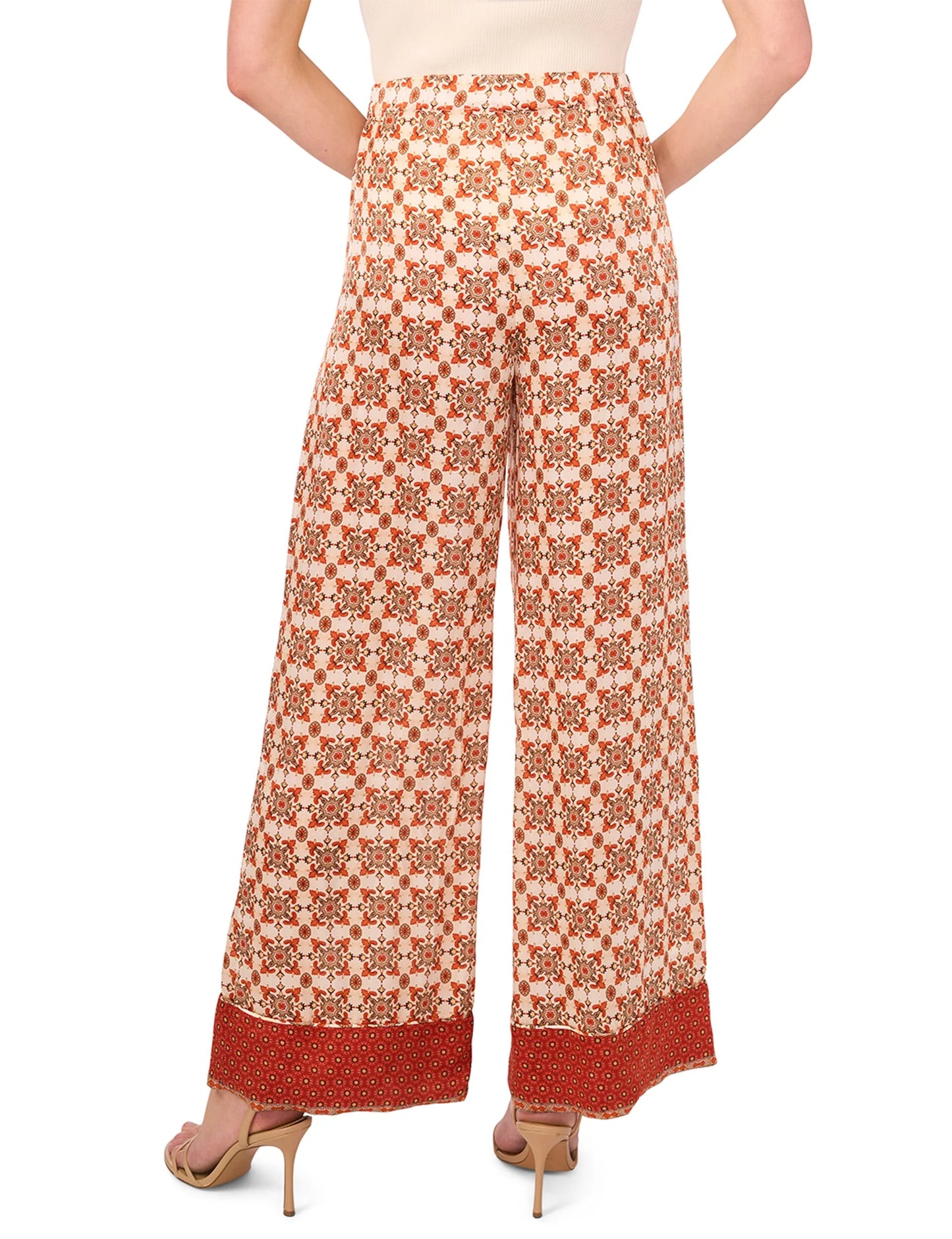 PLEATED TAILORED PANTS | SPICY ORANGE