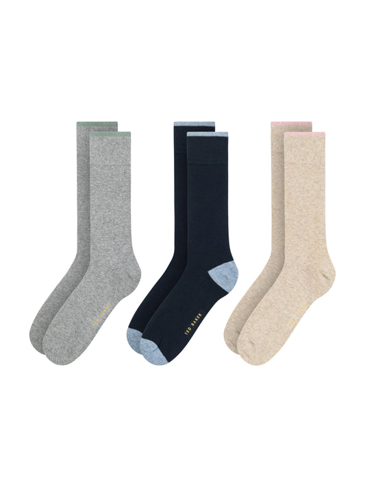 3 PK Men's Non Terry Crew | DK-GREY