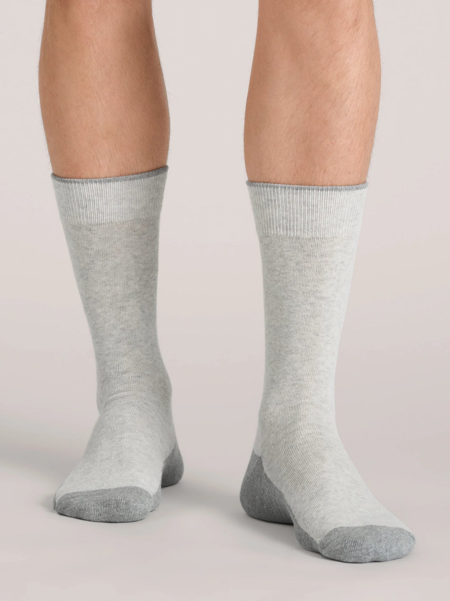 3 PK Men's 1/2 Terry Crew | BLACK