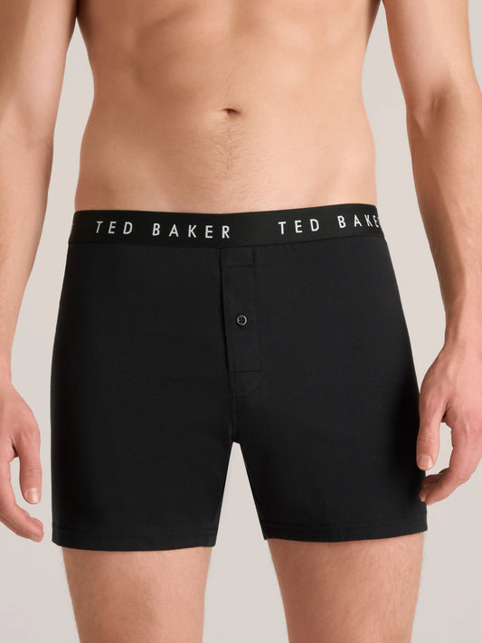 3 PK Cotton Blend Knit Boxer | BLACK-MULTI