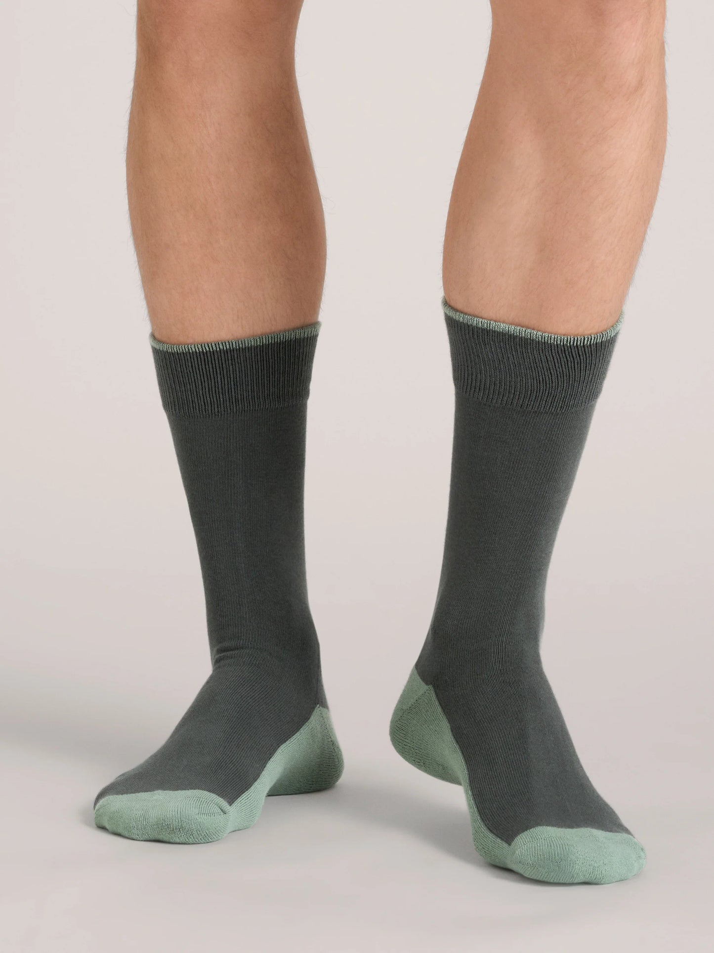 3 PK Men's 1/2 Terry Crew | BLACK