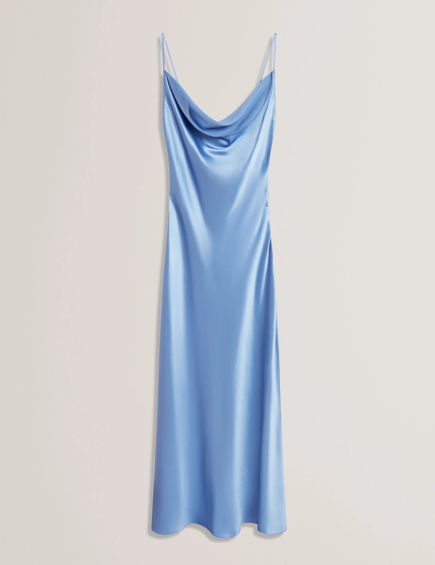 MIDI SILK SLIP DRESS | HYDRANGEA