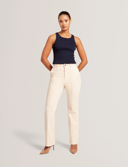 CREW NECK TANK TOP WITH RIB | CLASSIC NAVY