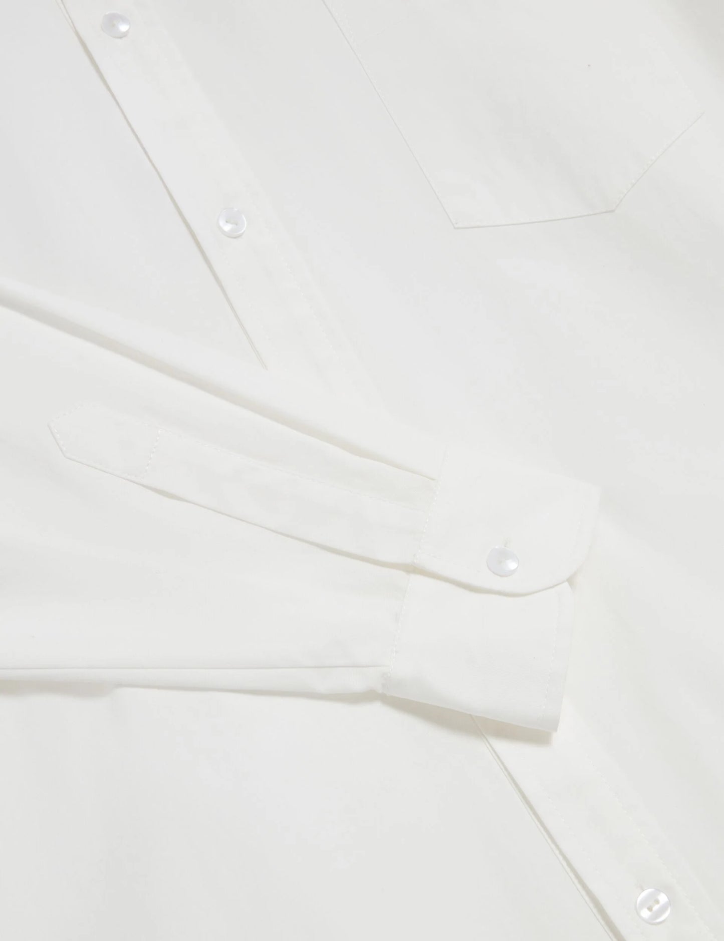 LONG SLEEVE RUFFLE SHIRT DRESS | ULTRA WHITE